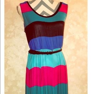 Calvin Klein striped maxi dress